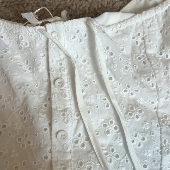 Eyelet top and skirt set - Picture 2 of 4
